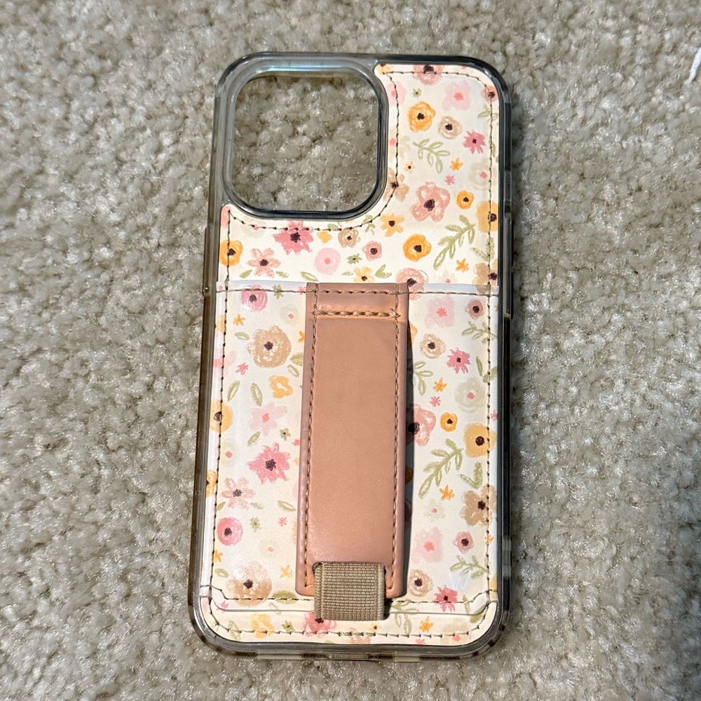 Walli iPhone 13 or 13 Pro Floral Phone Case with Card Holder